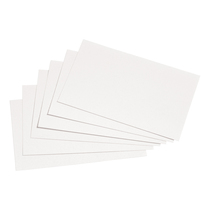 5 Star Office Record Cards Blank 6x4in 152x102mm White Pack 100