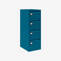 Bisley 4-Drawer Contract Steel Filing Cabinet - Azure Blue