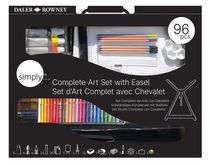 Daler Rowney Simply Complete Art Set with Easel 96pc