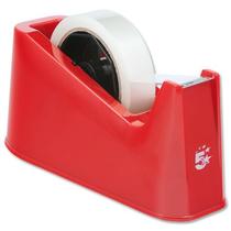 5 Star Office Tape Dispenser Desktop Roll Capacity 25mm Width 66m Length Red