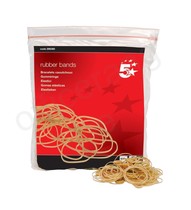 5 Star Office Rubber Bands No.16 Each 63x1.5mm