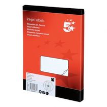 5 Star Office Addressing Labels Inkjet 16 per Sheet 99.1x34mm White [1600 Labels]