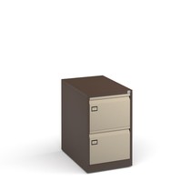 Bisley 2-Drawer Filing Cabinet - Coffee/Cream